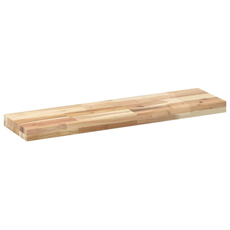 Vidaxl wandschap zwevend 80x20x4 cm onbehandeld massief acaciahout