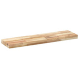 Vidaxl wandschappen 4 st zwevend 100x20x4 cm onbehandeld acaciahout