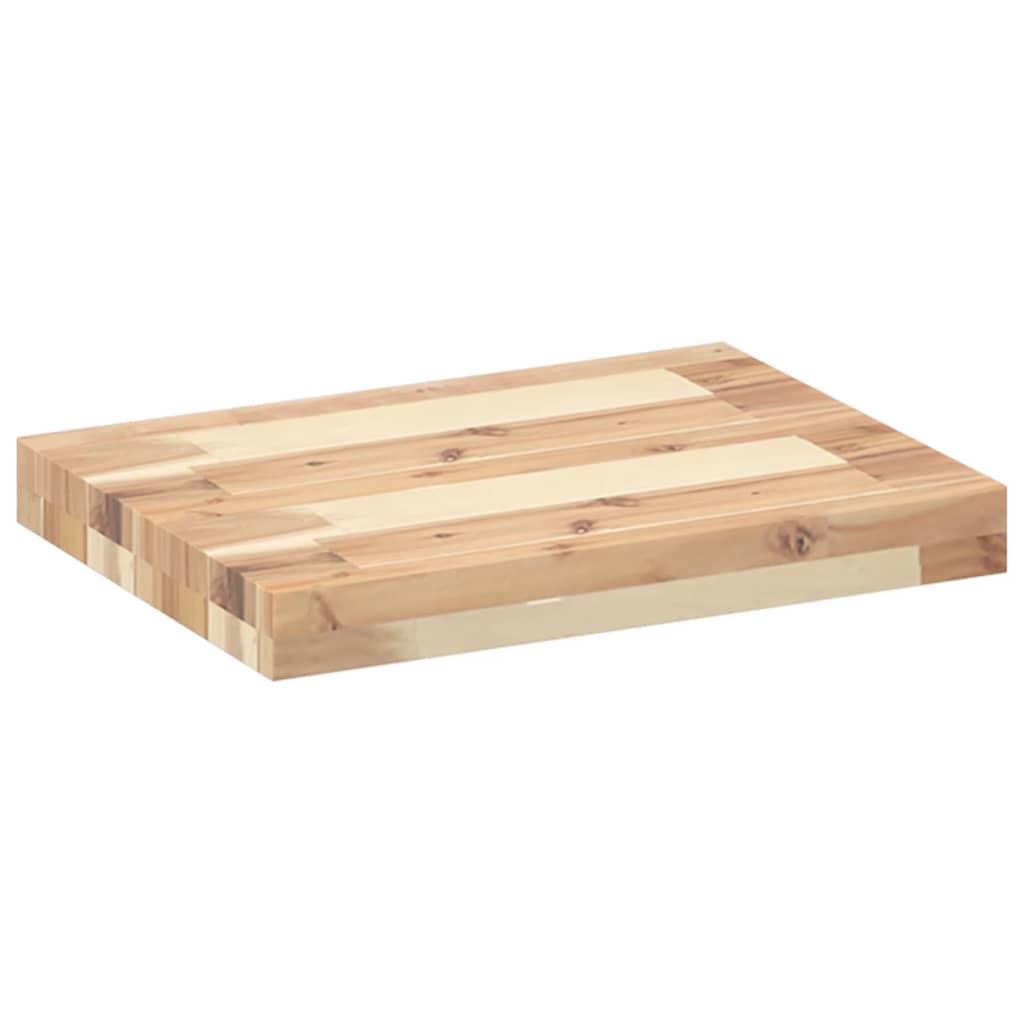 Vidaxl wandschappen 4 st zwevend 60x30x4 cm onbehandeld acaciahout