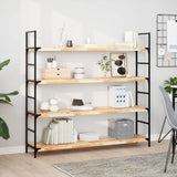 Vidaxl wandschap zwevend 120x30x4 cm onbehandeld massief acaciahout