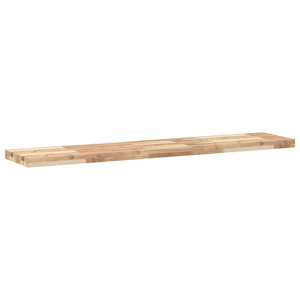 Vidaxl wandschappen 2 st zwevend 160x30x4 cm onbehandeld acaciahout
