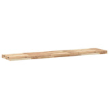 Vidaxl wandschappen 2 st zwevend 160x30x4 cm onbehandeld acaciahout