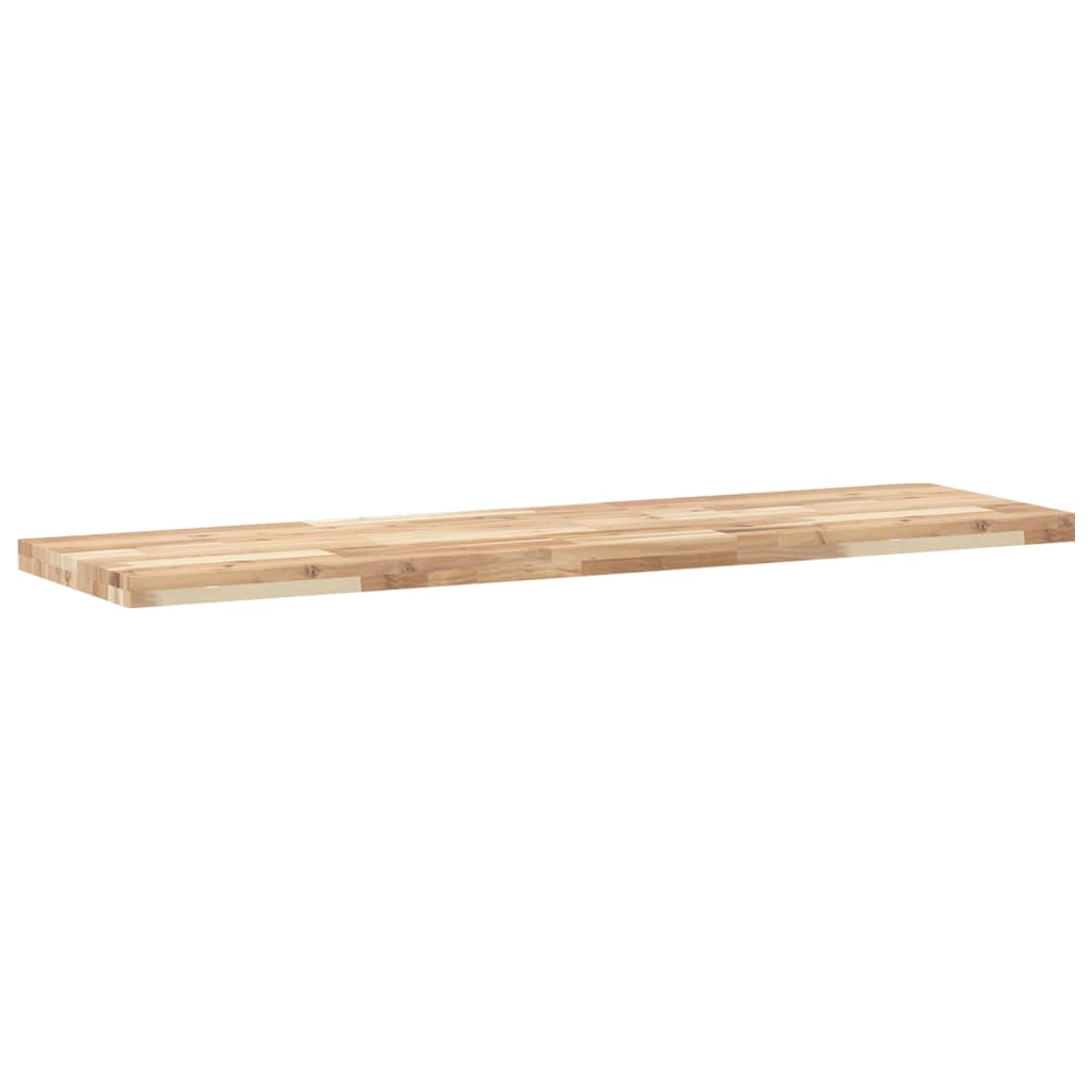 Vidaxl wandschap zwevend 120x40x4 cm onbehandeld massief acaciahout