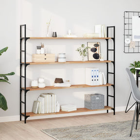 Vidaxl wandschap zwevend olieafwerking 160x20x2 cm massief acaciahout