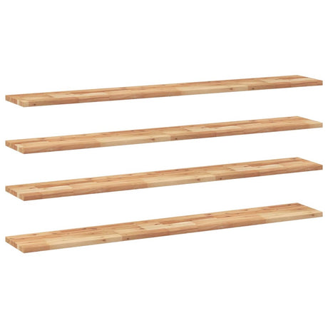 Vidaxl wandschappen 4 st zwevend olieafwerking 160x20x2 cm acaciahout