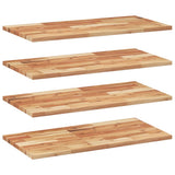Vidaxl wandschappen 4 st zwevend olieafwerking 100x40x2 cm acaciahout