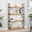 Vidaxl wandschappen 2 st zwevend olieafwerking 100x20x4 cm acaciahout