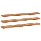 Vidaxl wandschappen 3 st zwevend olieafwerking 140x20x4 cm acaciahout