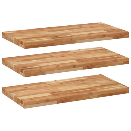 Vidaxl wandschappen 3 st zwevend olieafwerking 60x40x4 cm acaciahout