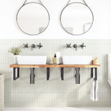 Vidaxl wastafelblad 140x50x4 cm onbehandeld massief acaciahout