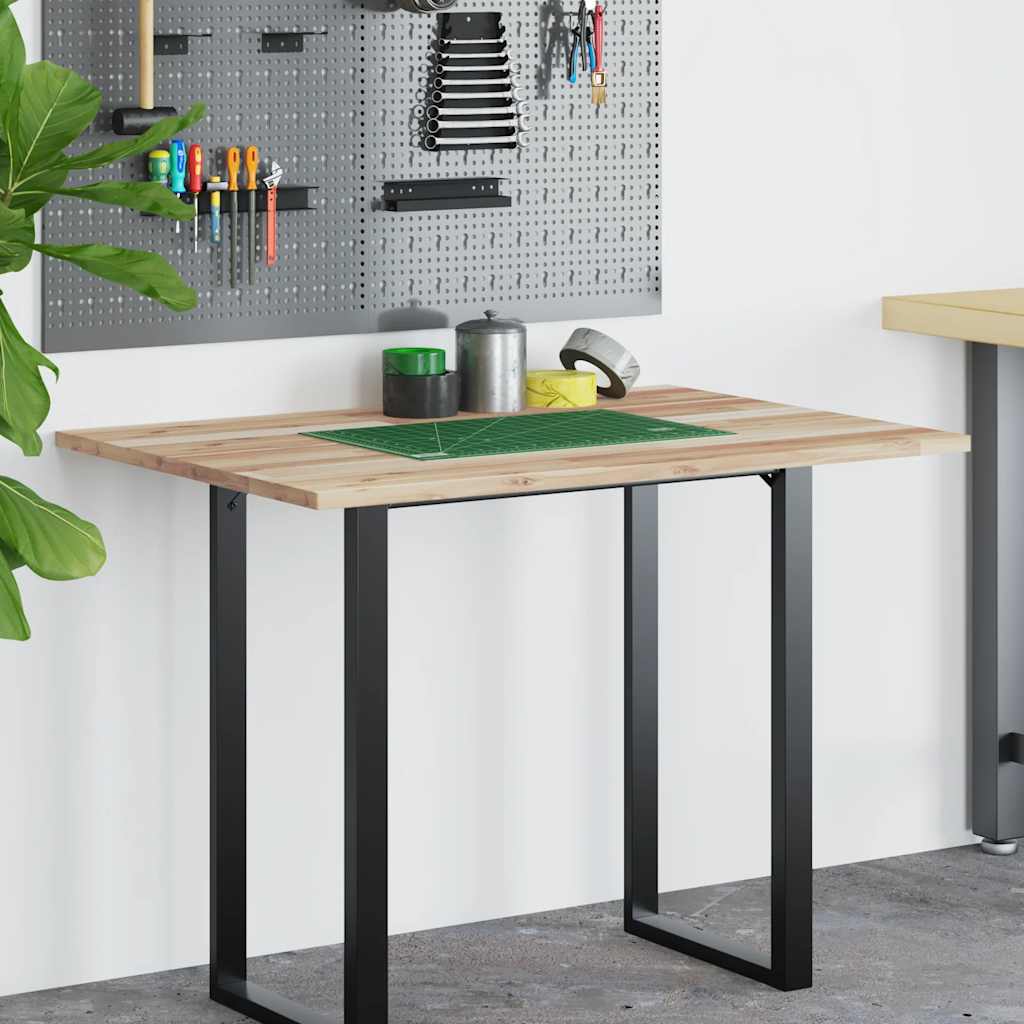 Vidaxl bureaublad 80x70x2 cm onbehandeld massief acaciahout