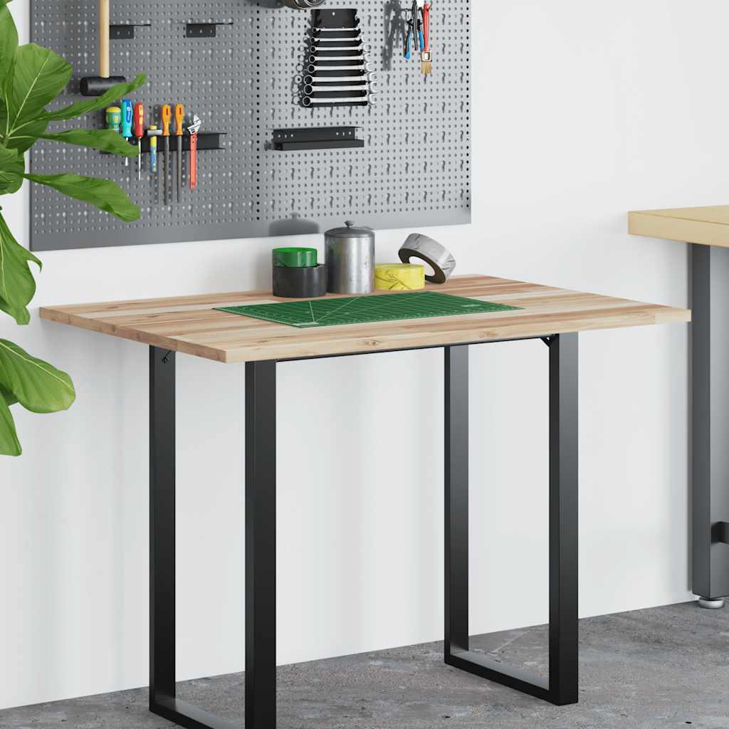 Vidaxl bureaublad 100x70x2 cm onbehandeld massief acaciahout