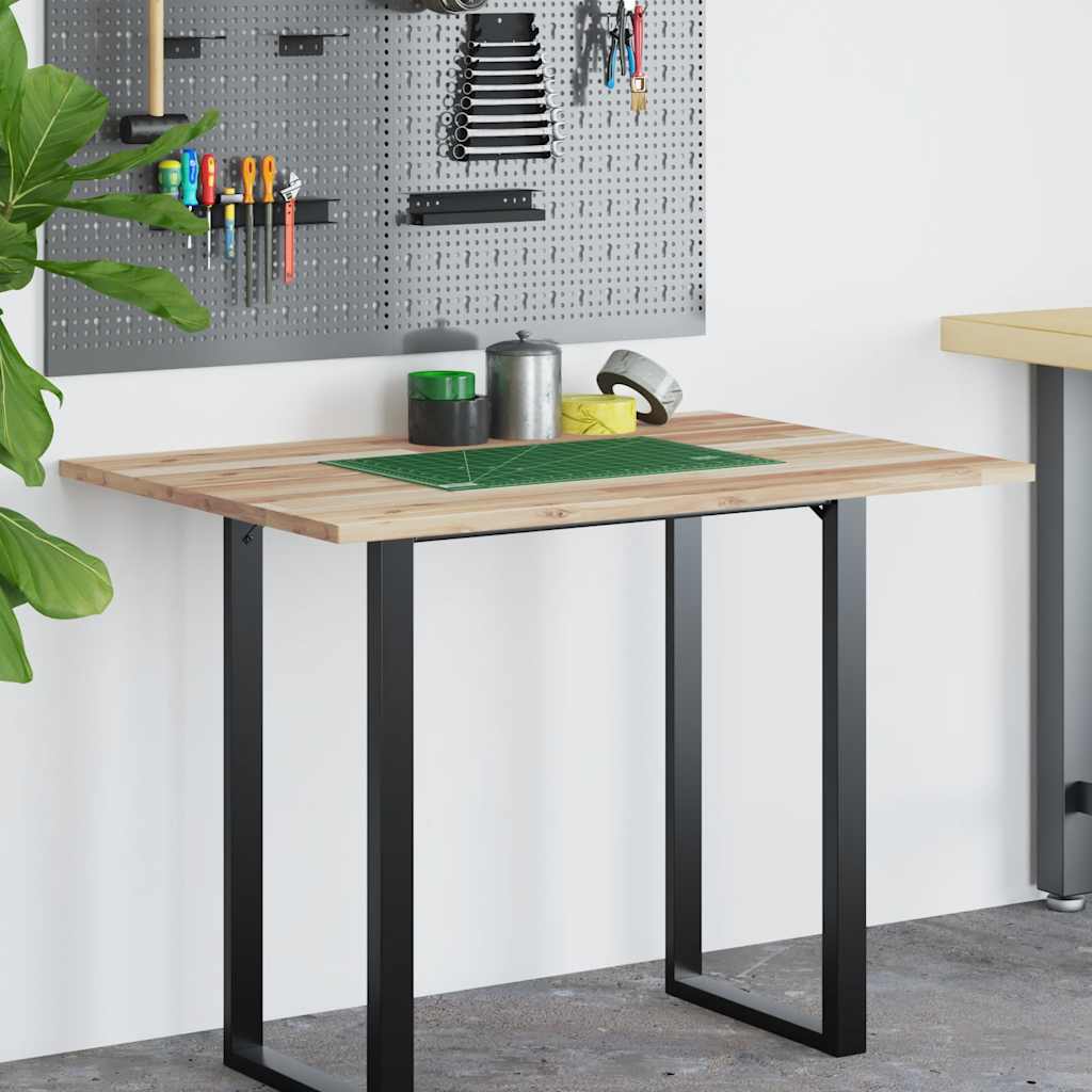 Vidaxl bureaublad 120x70x2 cm onbehandeld massief acaciahout