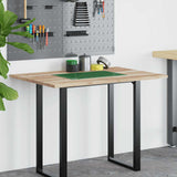 Vidaxl bureaublad 100x80x2 cm onbehandeld massief acaciahout