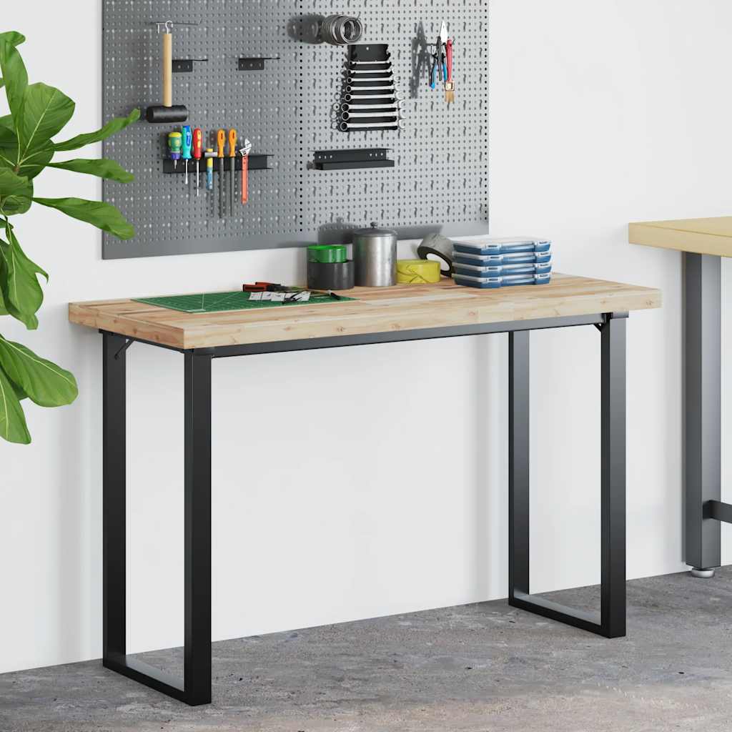 Vidaxl bureaublad 140x50x4 cm onbehandeld massief acaciahout