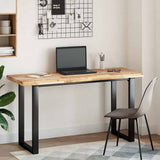 Vidaxl bureaublad 140x50x4 cm onbehandeld massief acaciahout