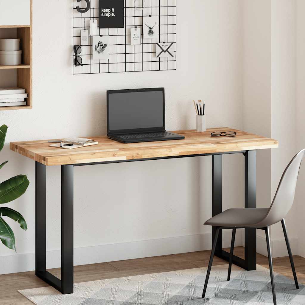 Vidaxl bureaublad 120x60x4 cm onbehandeld massief acaciahout