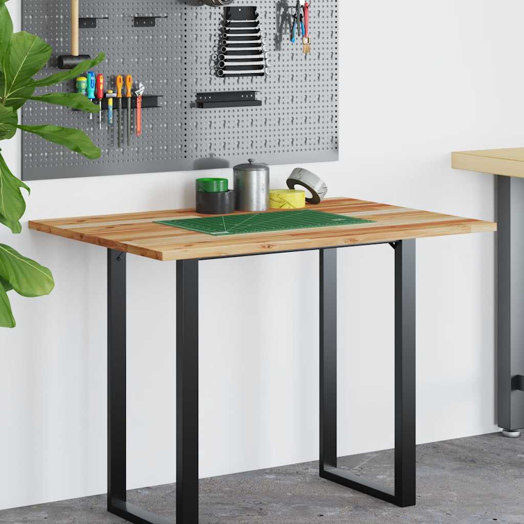 Vidaxl bureaublad met olieafwerking 100x80x2 cm massief acaciahout