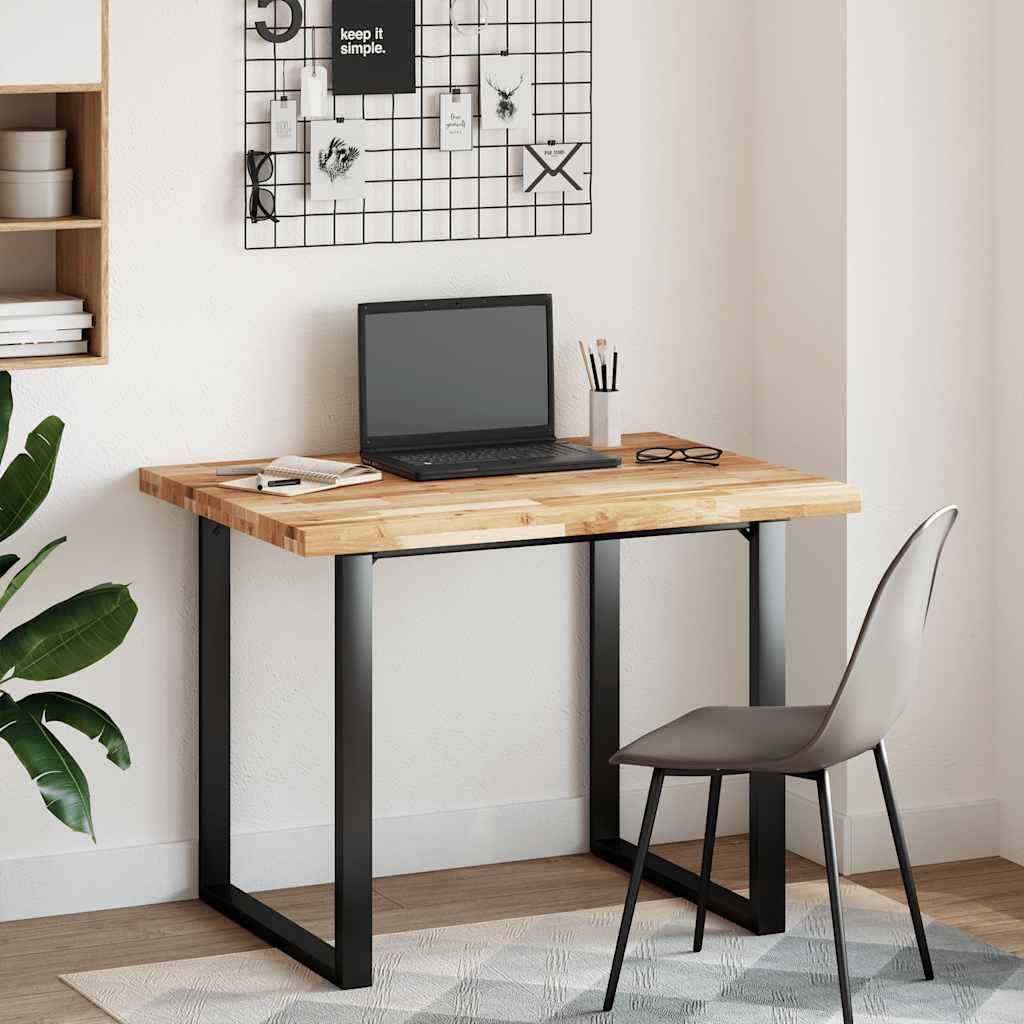 Vidaxl bureaublad met olieafwerking 100x80x4 cm massief acaciahout