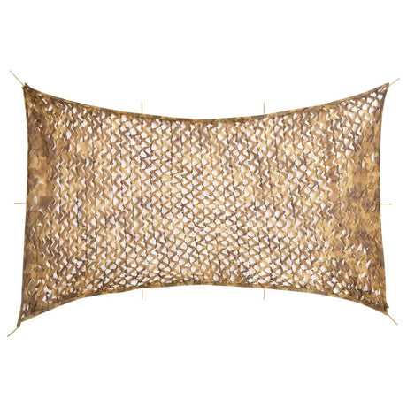 Vidaxl camouflagenet met opbergzak 600x414 cm zandkleurig