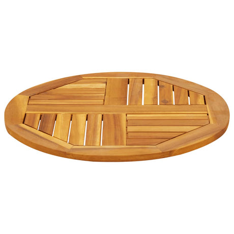 Vidaxl tafelblad rond ø 60x2 cm massief acaciahout