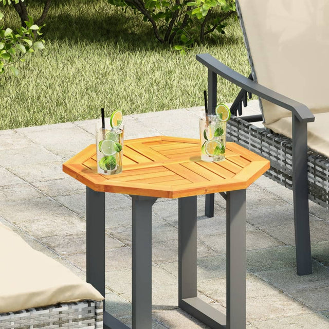Vidaxl tafelblad achthoekig 50x50x2 cm massief acaciahout