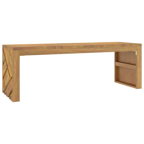 Vidaxl salontafel 110x35x38 cm massief teakhout