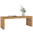 Vidaxl salontafel 110x35x38 cm massief teakhout