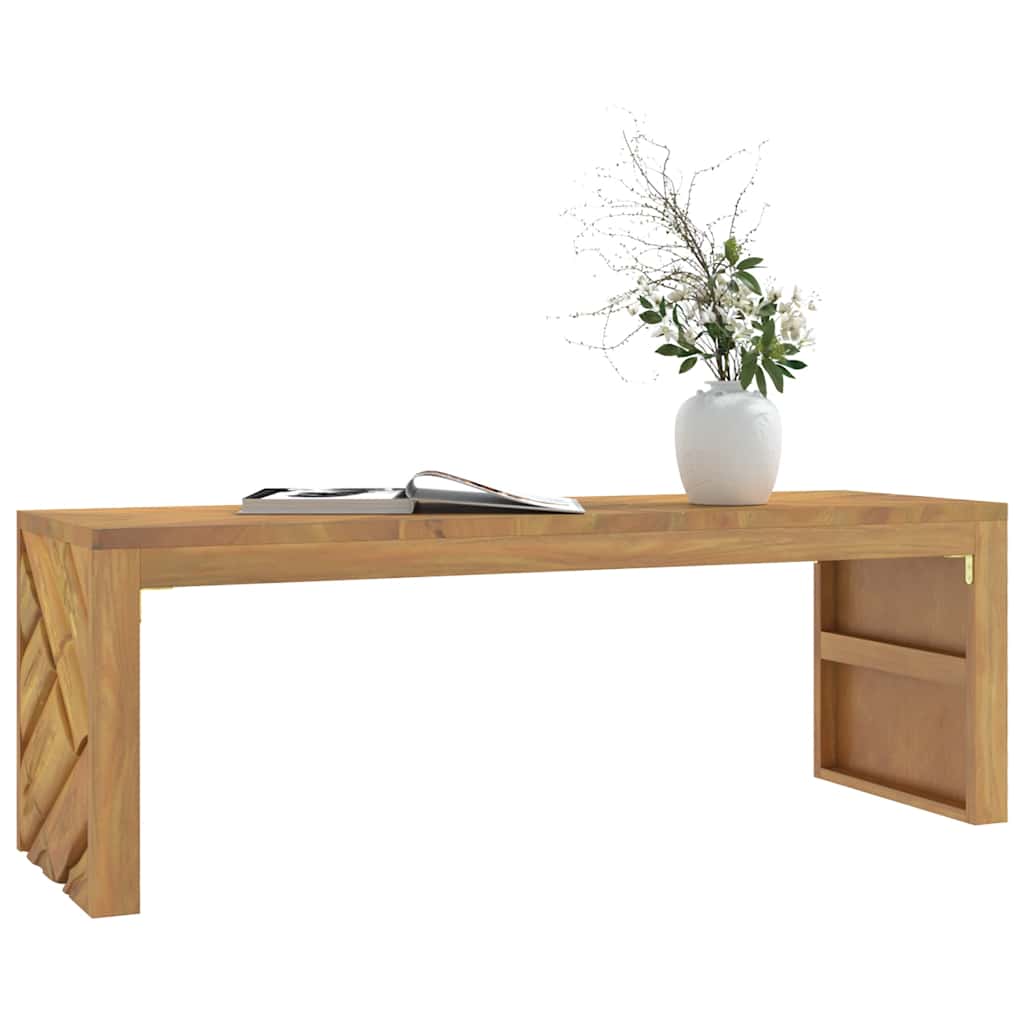 Vidaxl salontafel 110x35x38 cm massief teakhout