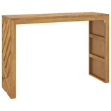Vidaxl wandtafel 110x35x75 cm massief teakhout
