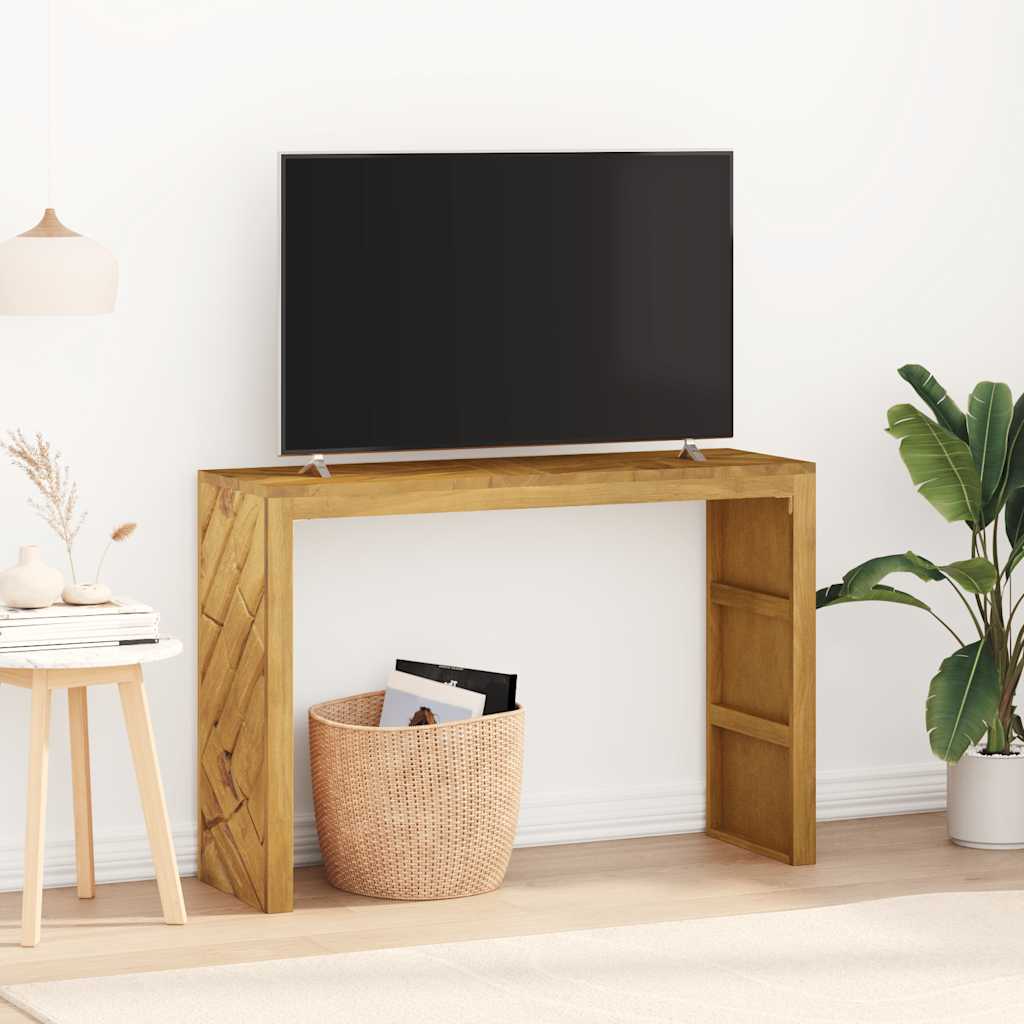 Vidaxl wandtafel 110x35x75 cm massief teakhout