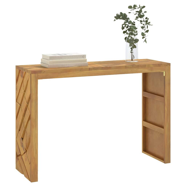 Vidaxl wandtafel 110x35x75 cm massief teakhout