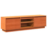 Vidaxl tv-meubel 140x35x40 cm massief grenenhout wasbruin