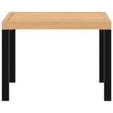 Vidaxl tuinsalontafel 55x55x39,5 cm gepoedercoat staal zwart