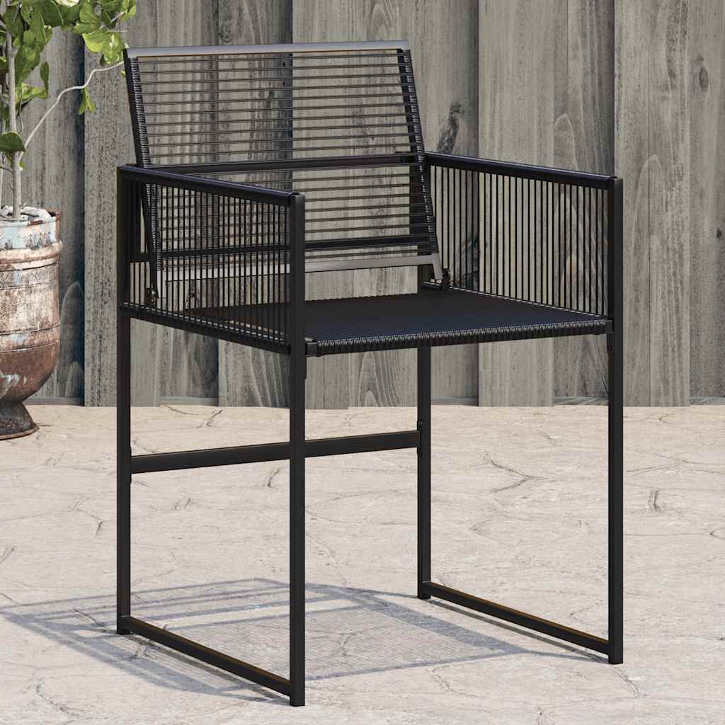 Vidaxl tuinstoelen 4 st poly rattan zwart