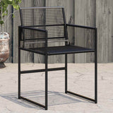 Vidaxl tuinstoelen 4 st poly rattan zwart