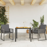 Vidaxl tuinstoelen 2 st met kussens poly rattan zwart