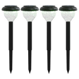 Vidaxl tuinpadverlichting 4 st solar met grondpennen rgb en warmwit
