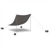 Vidaxl Beach Canopy med sandanker 214x236 cm grå