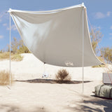 Vidaxl Beach Canopy med sandförankringar 214x236 cm grå