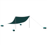 Vidaxl beach hide with sand anchors 304x300 cm green