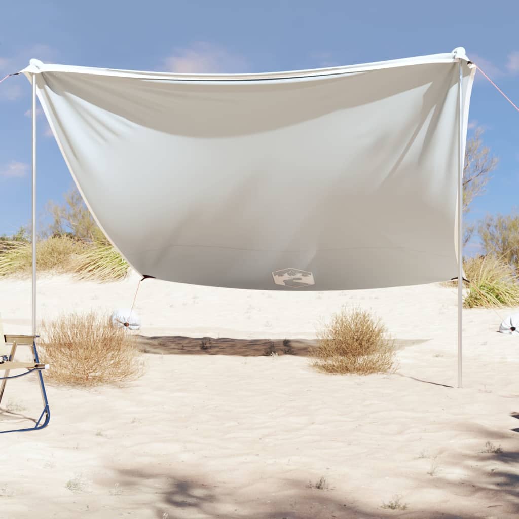 Vidaxl Beach Canopy med sandanker 304x300 cm grå