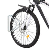 Vidaxl fietsstandaard 2 st wandmontage gegalvaniseerd staal