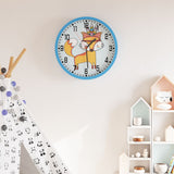 Vidaxl wandklok ø25,5 cm polystyreen en glas blauw