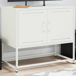 Vidaxl tv-meubel 68,5x39x60,5 cm staal wit
