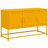 Vidaxl tv-meubel 100,5x39x60,5 cm staal mosterdgeel