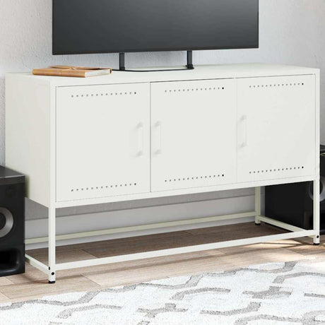 Vidaxl tv-meubel 100,5x39x60,5 cm staal wit