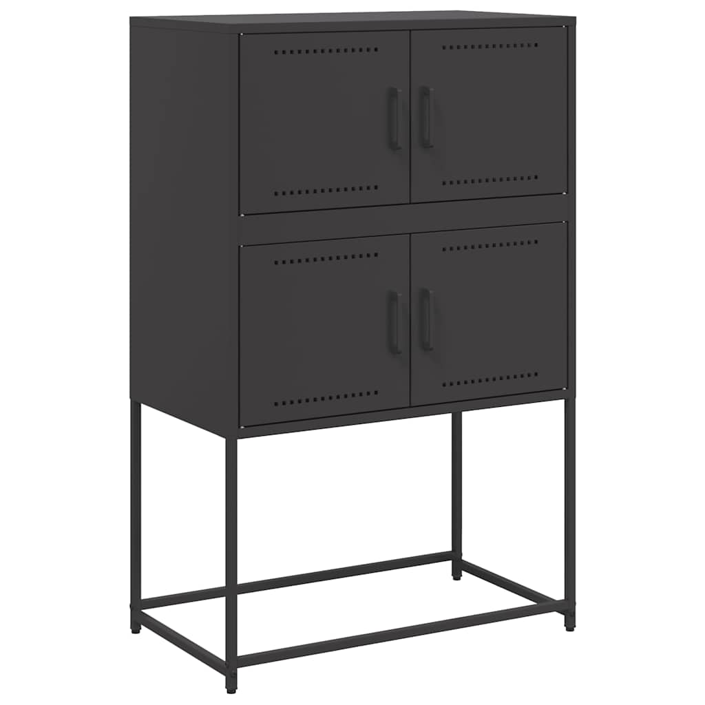 Vidaxl dressoir 68,5x38,5x107 cm staal zwart
