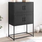 Vidaxl dressoir 68,5x38,5x107 cm staal zwart