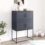 Vidaxl dressoir 68,5x38,5x107 cm staal antracietkleurig